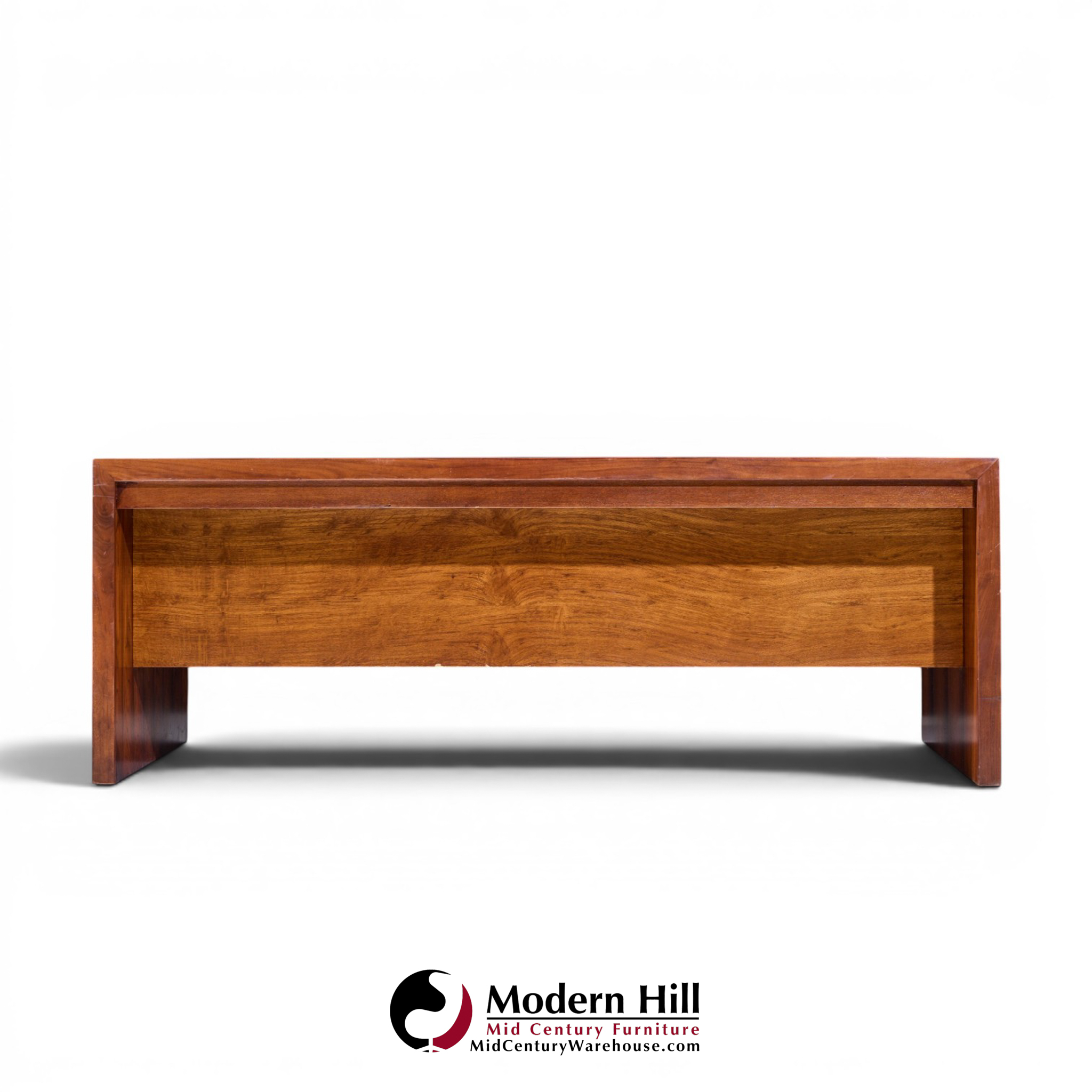 edward wormley for dunbar mid century rosewood and brass executive desk