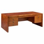edward wormley for dunbar mid century rosewood and brass executive desk