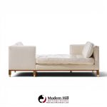 edward wormley for dunbar style mid century tête-à-tête sofa