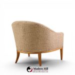 erwin lambeth style mid century walnut lounge chairs - pair