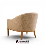 erwin lambeth style mid century walnut lounge chairs - pair