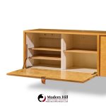 florence knoll 121w mid century birch hanging credenza