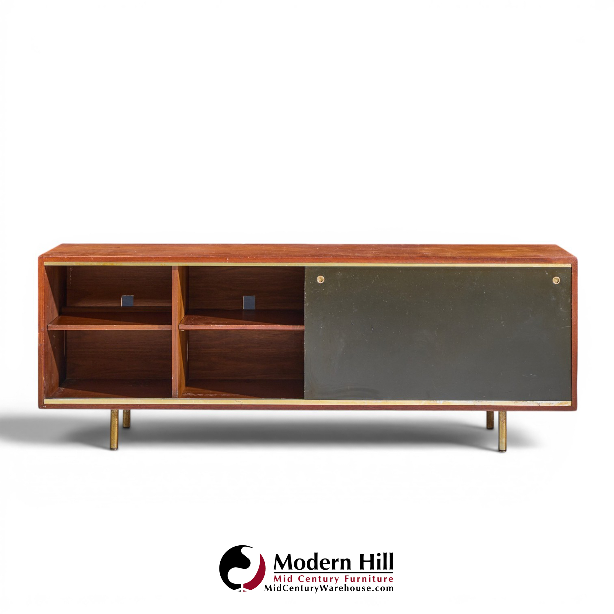 george nelson for herman miller 8000 mid century executive series walnut credenza