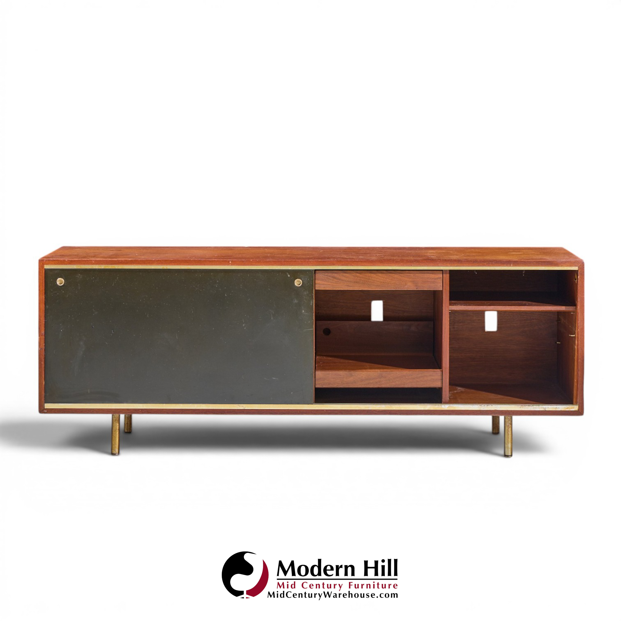george nelson for herman miller 8000 mid century executive series walnut credenza