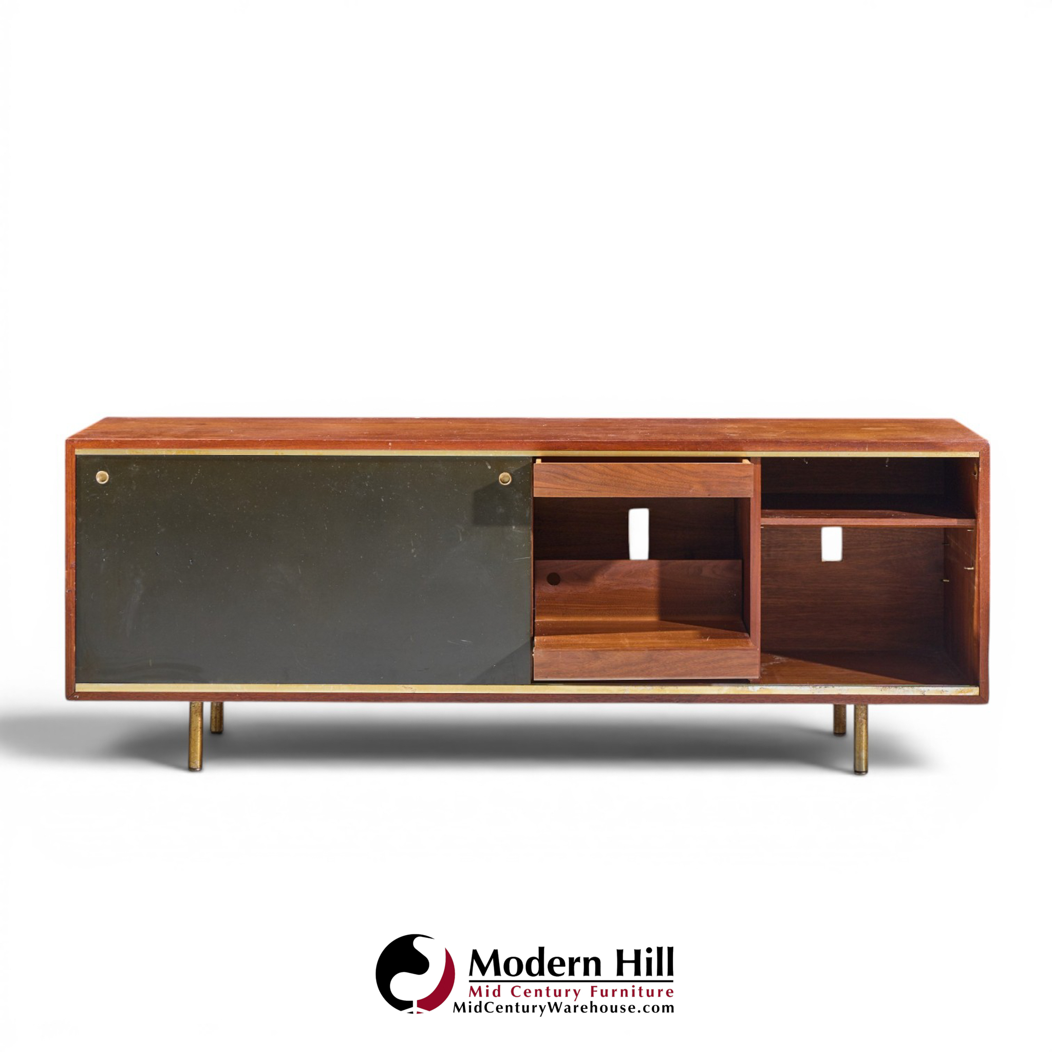 george nelson for herman miller 8000 mid century executive series walnut credenza