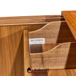 gio ponti for singer & sons model 2184 mid century walnut, cane and brass credenza