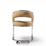 giotto stoppino style mid century chrome dining chairs - set of 8