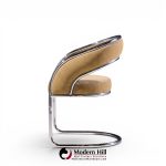 giotto stoppino style mid century chrome dining chairs - set of 8