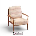 grete jalk for france and sons mid century danish teak lounge chairs - pair