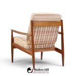 grete jalk for france and sons mid century danish teak lounge chairs - pair