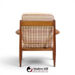 grete jalk for france and sons mid century danish teak lounge chairs - pair
