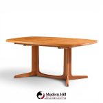 gudme møbelfabrik mid century teak expanding dining table with 2 leaves