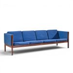 hans wegner for ap stolen ap62 mid century rosewood 4 seater sofa