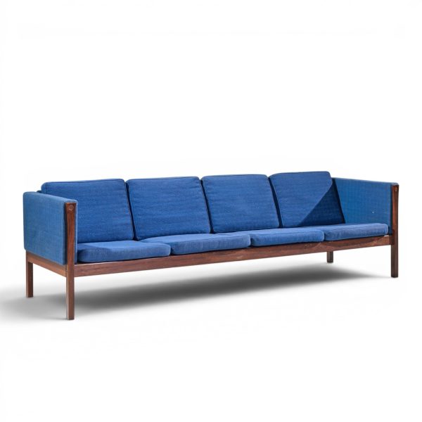 hans wegner for ap stolen ap62 mid century rosewood 4 seater sofa