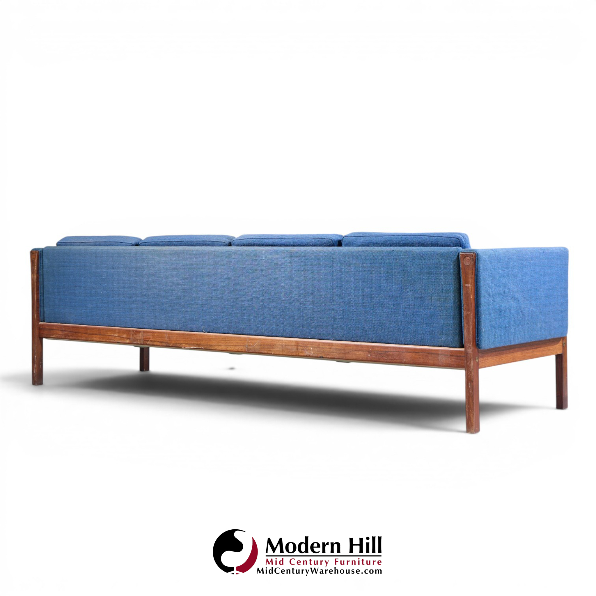 hans wegner for ap stolen ap62 mid century rosewood 4 seater sofa