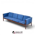 hans wegner for ap stolen ap62 mid century rosewood 4 seater sofa