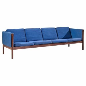 hans wegner for ap stolen ap62 mid century rosewood 4 seater sofa