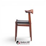 hans wegner for johannes hansen mid century danish cow horn dining chairs - set of 8