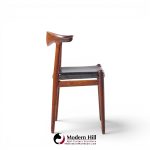 hans wegner for johannes hansen mid century danish cow horn dining chairs - set of 8