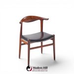 hans wegner for johannes hansen mid century danish cow horn dining chairs - set of 8