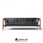 jack cartwright for founders mid century rosewood leather sling sofa