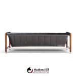 jack cartwright for founders mid century rosewood leather sling sofa