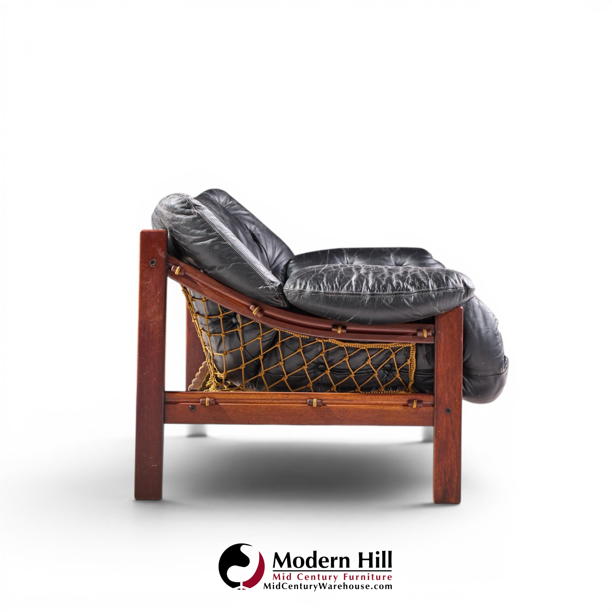 jean gillon for italma "amazonas" mid century brazilian rosewood sofa