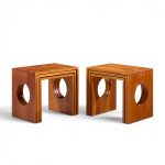 jens quistgaard mid century danish teak nesting tables - set of 6
