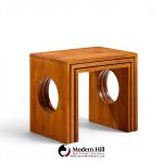 jens quistgaard mid century danish teak nesting tables - set of 6