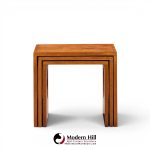 jens quistgaard mid century danish teak nesting tables - set of 6