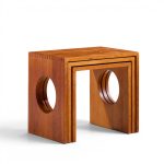 jens quistgaard mid century danish teak nesting tables - set of 3
