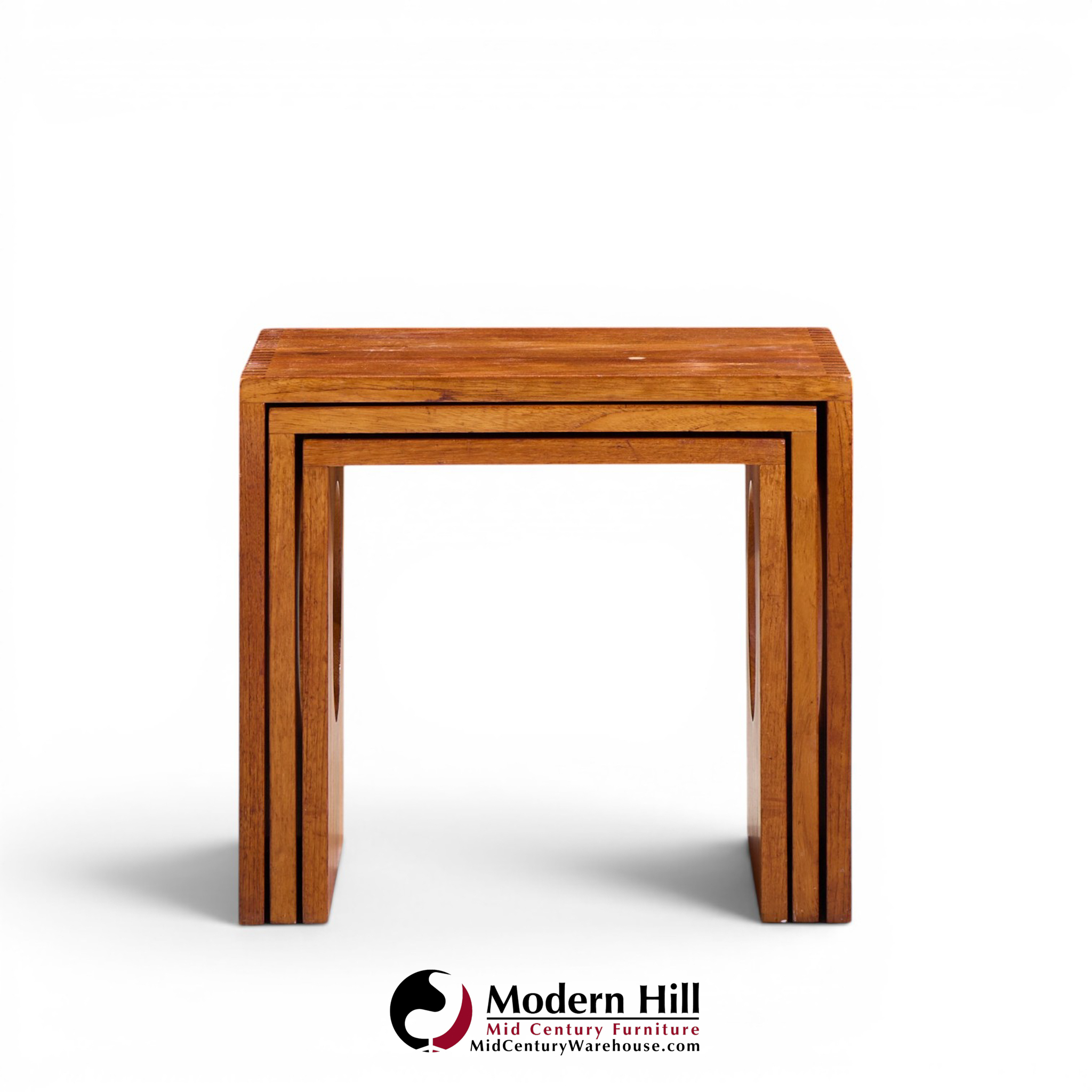 jens quistgaard mid century danish teak nesting tables - set of 3