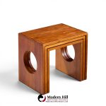 jens quistgaard mid century danish teak nesting tables - set of 3