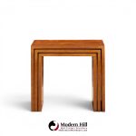 jens quistgaard mid century danish teak nesting tables - set of 3