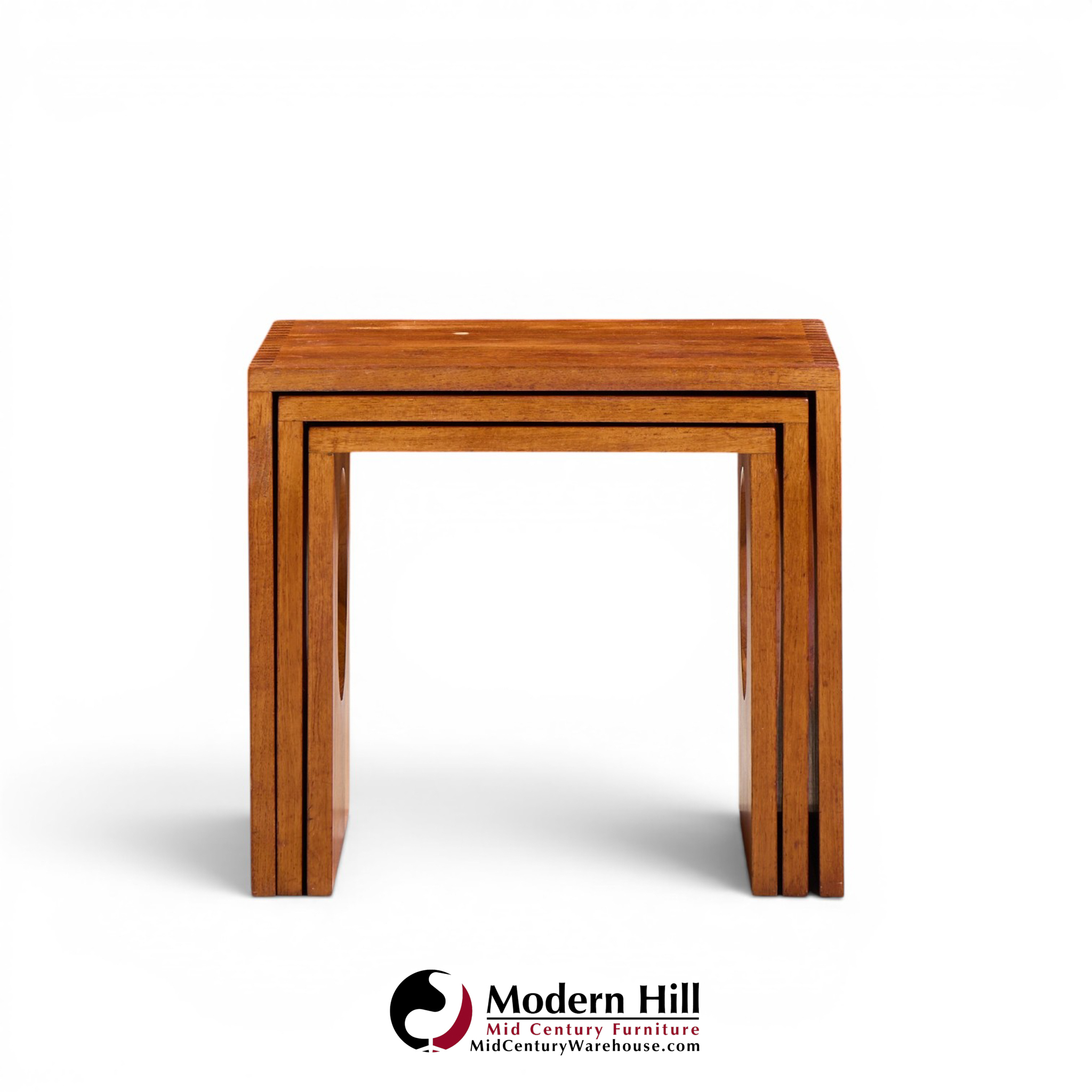 jens quistgaard mid century danish teak nesting tables - set of 3