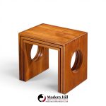 jens quistgaard mid century danish teak nesting tables - set of 3