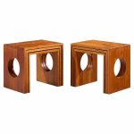 jens quistgaard mid century danish teak nesting tables - set of 6
