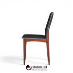 johannes andersen style mid century danish rosewood dining chairs - set of 8
