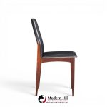 johannes andersen style mid century danish rosewood dining chairs - set of 8