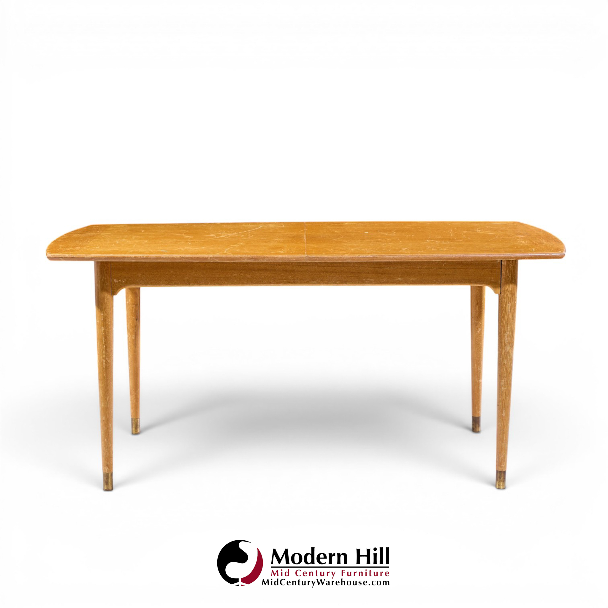 john keal for brown saltman mid century bleached mahogany dining table