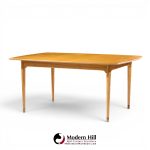 john keal for brown saltman mid century bleached mahogany dining table