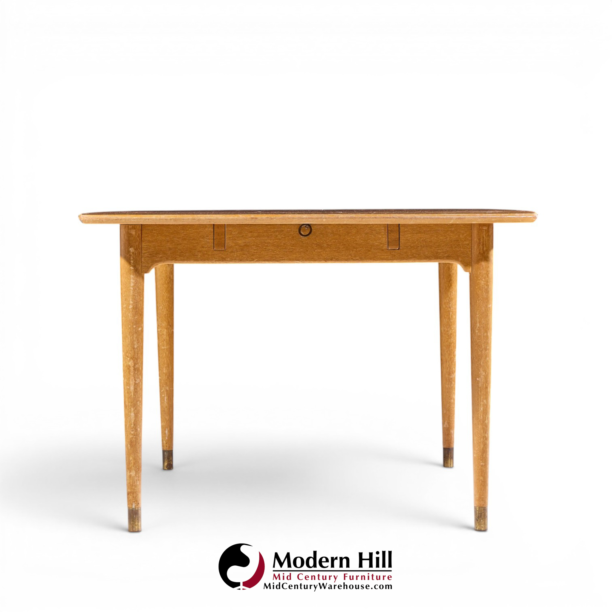 john keal for brown saltman mid century bleached mahogany dining table