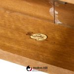 john keal for brown saltman mid century bleached mahogany dining table