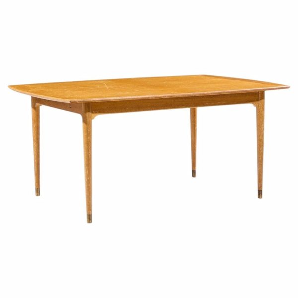 john keal for brown saltman mid century bleached mahogany dining table