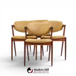 kai kristiansen model 42 mid century danish rosewood z chairs - set of 4