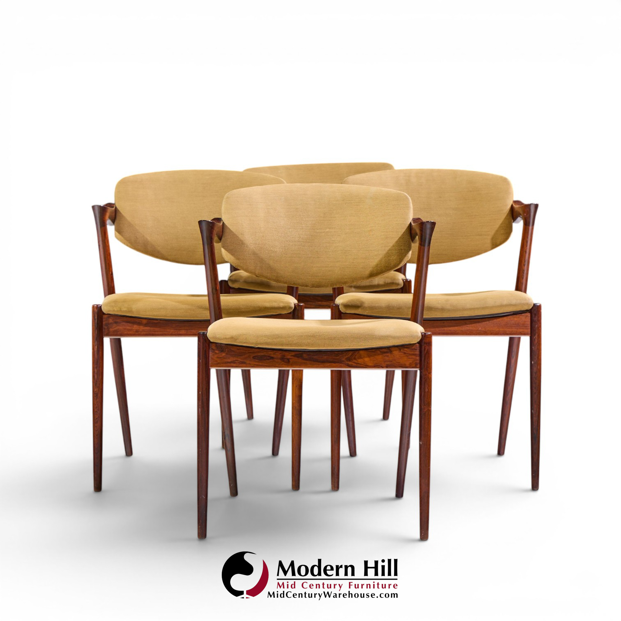 kai kristiansen model 42 mid century danish rosewood z chairs - set of 4