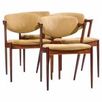 kai kristiansen model 42 mid century danish rosewood z chairs - set of 4