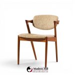 kai kristiansen model 42 mid century danish teak z dining chairs - set of 6