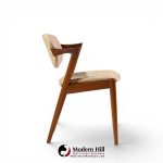 kai kristiansen model 42 mid century danish teak z dining chairs - set of 6