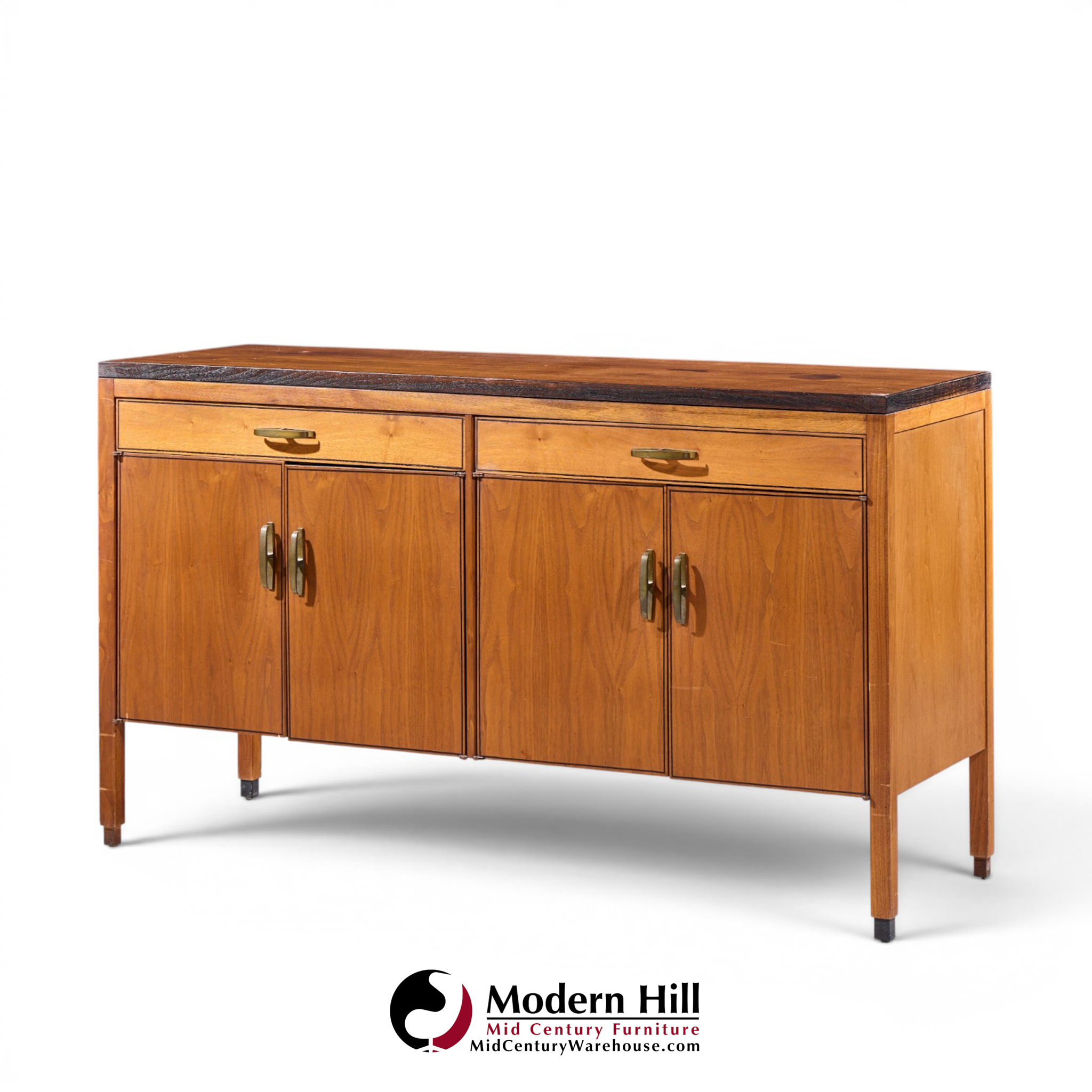kipp stewart for calvin mid century ebonized teak credenza